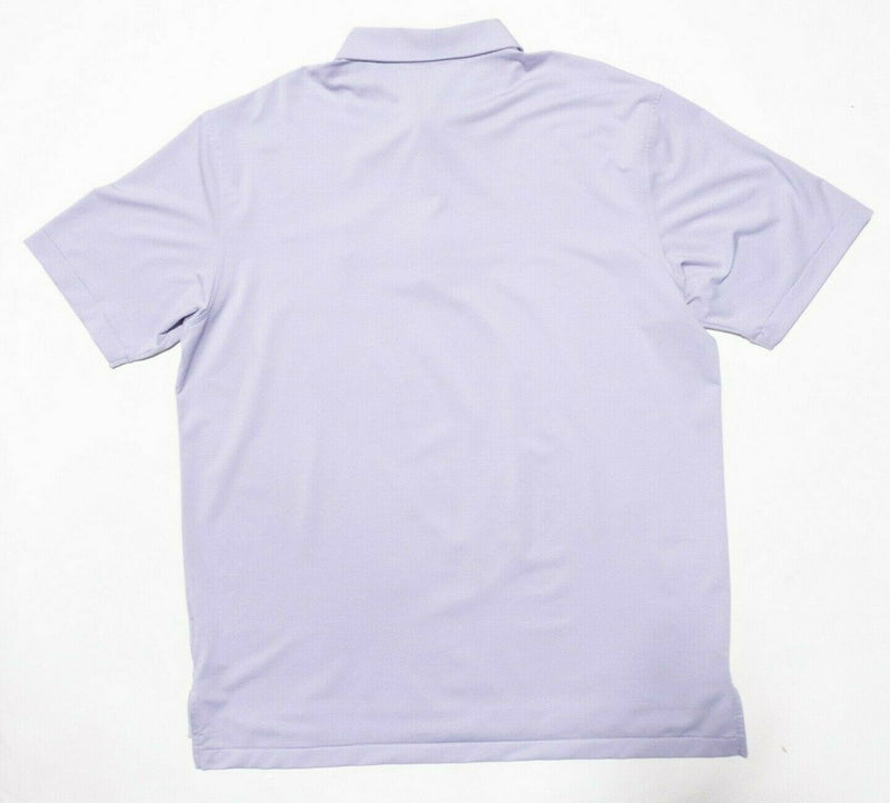 Peter Millar Sumer Comfort XL Shirt Men's Golf Polo Purple Striped Wicking Maui