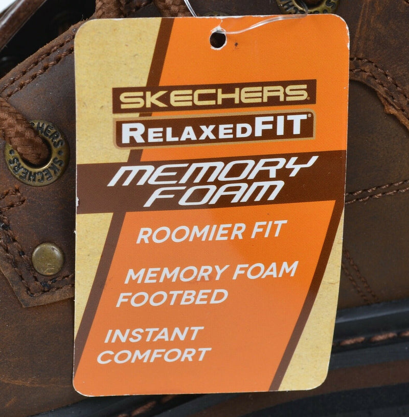Skechers Men's Sz 10.5 Relaxed Fit Mariners Vitor Memory Foam Boot