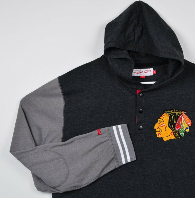 Chicago Blackhawks Men's XL Mitchell & Ness NHL Lightweight Hoodie Sweatshirt