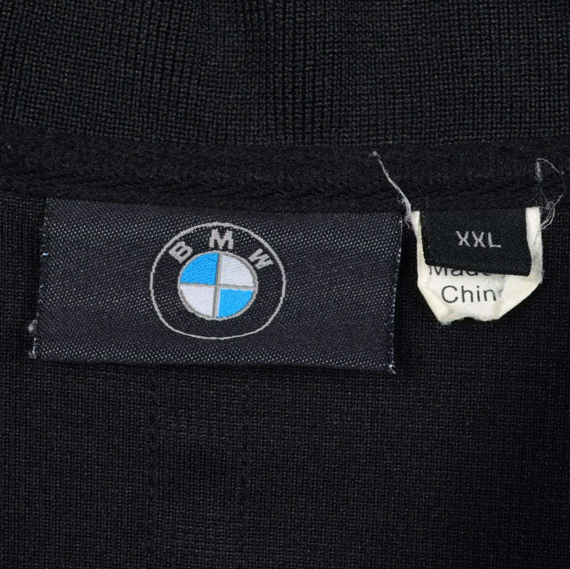 BMW M Series Men's 2XL Solid Black M3 Logo Short Sleeve Wicking Polo Shirt