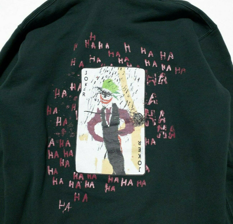 Joker Jean Michel Basquiat Uniqlo Pullover Hoodie Dark Green Men's Small