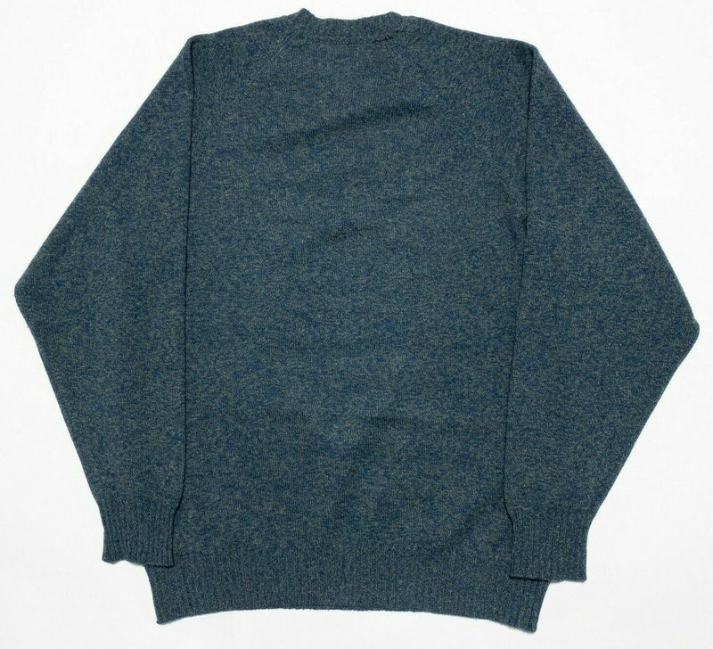 Bergdorf Goodman Men's Large? 100% Cashmere Scotland Green/Blue Knit Sweater