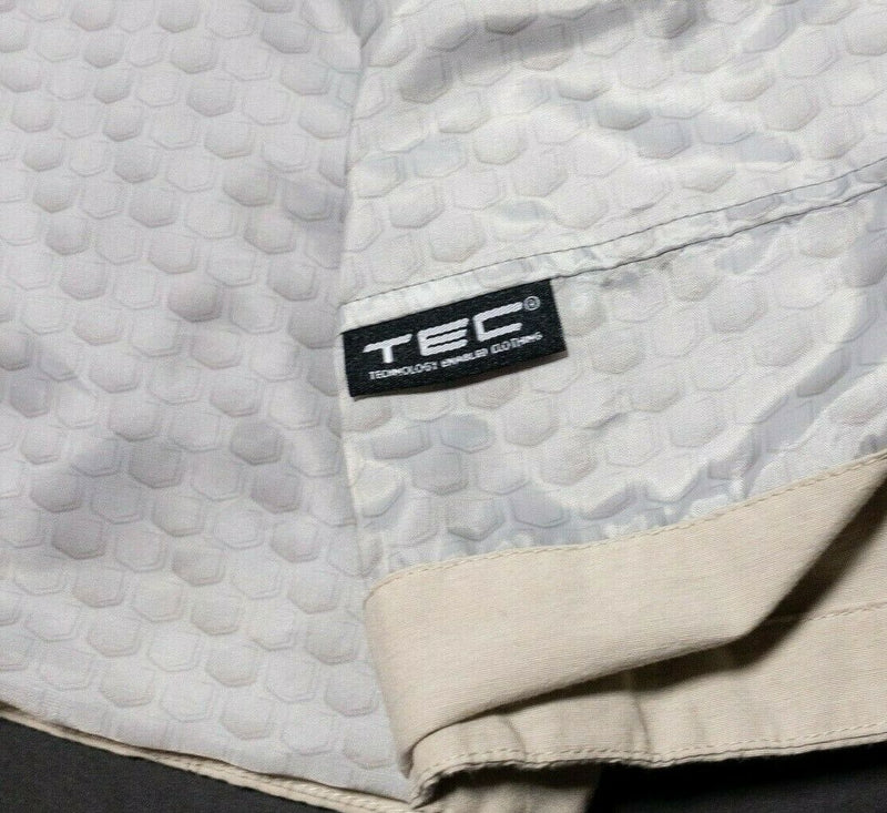 SCOTTeVEST Multi-Pocket Travel Jacket Convertible Vest Beige Women's XL