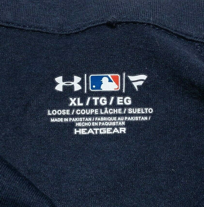 Seattle Mariners Women's XL Loose Under Armour HeatGear 1/4 Zip Activewear Top