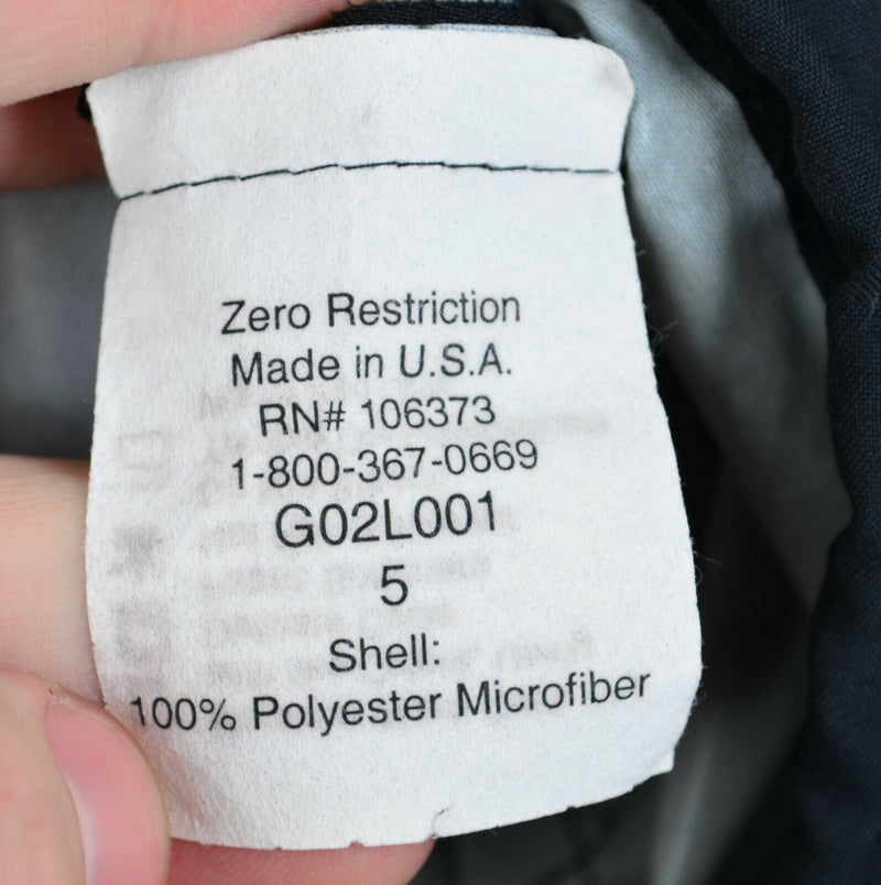Zero Restriction Men's 2XL GORE WindStopper Golf Half-Zip Black Windshirt Jacket