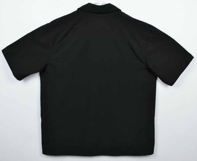5.11 Tactical Series Men's Sz Large Snap-Front Mesh Black Conceal Carry Shirt