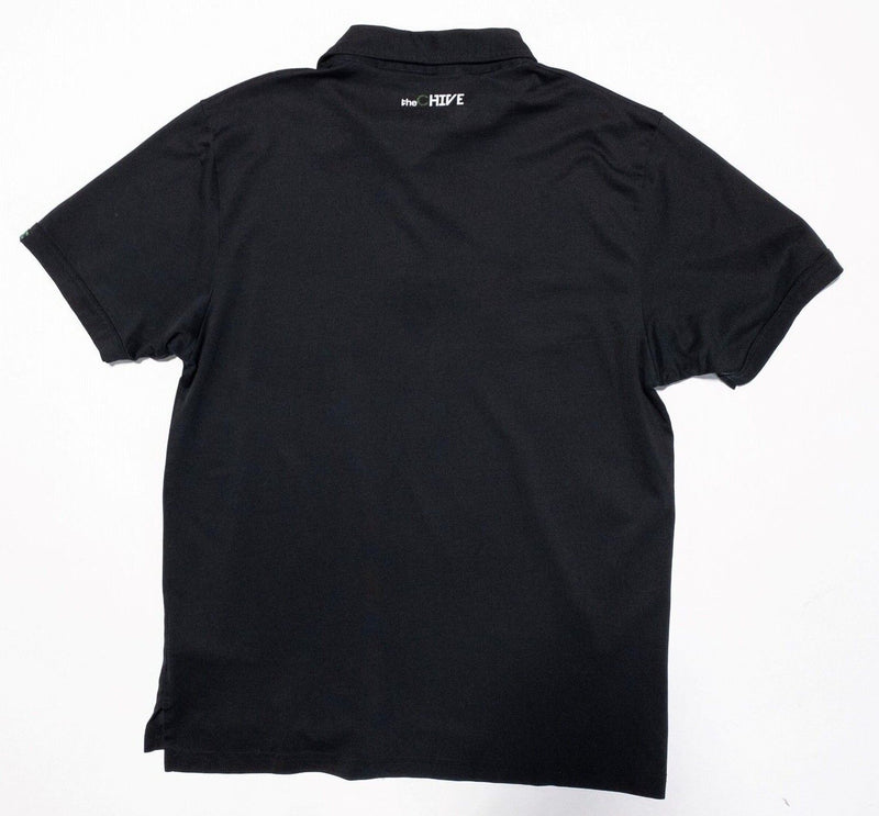 Chive Golf Travis Mathew Polo Large Men's Wicking Solid Black Pima Cotton Blend