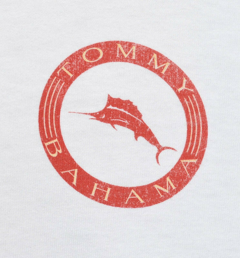 Tommy Bahama Relax Men's Sz Large Flame and Fortune BBQ White T-Shirt