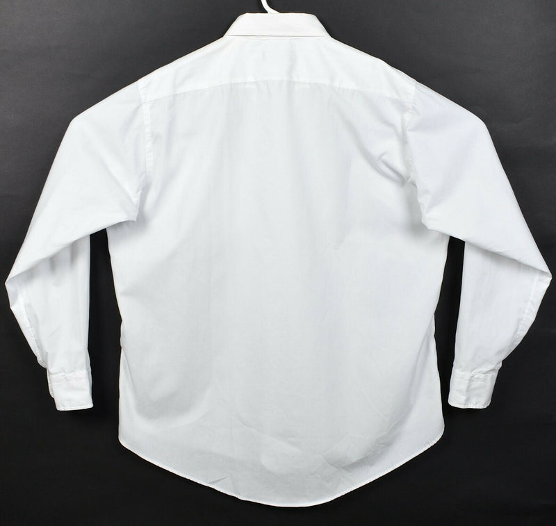 Christian Dior Monsieur Men's 16.5 34-45 White Button-Down Vintage Dress Shirt