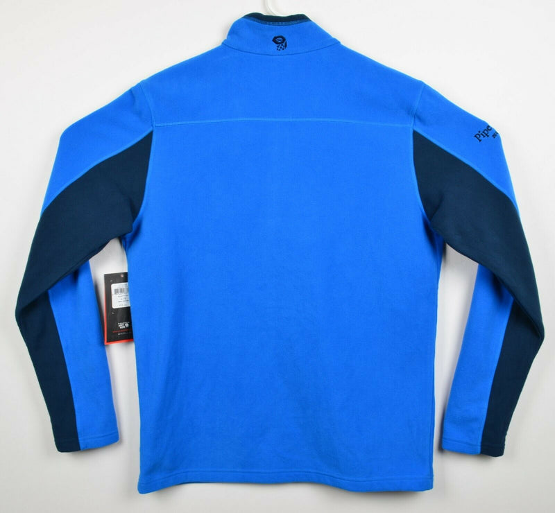 Mountain Hardwear Men's Large Half Zip Blue Pullover Fleece Microchill 2.0 Zip T