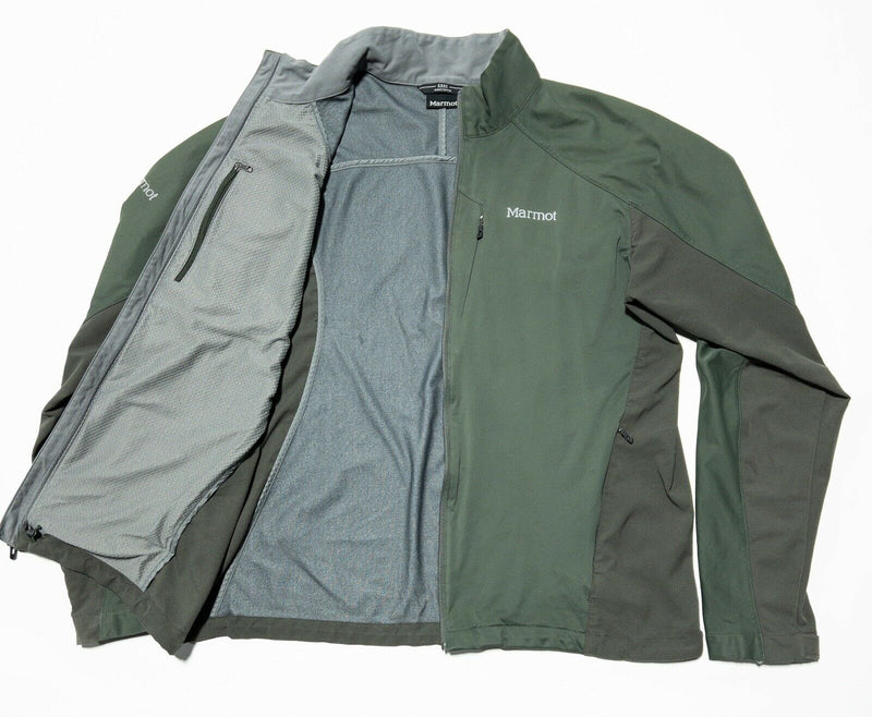 Marmot GORE Windstopper Jacket Green Softshell Full Zip Men's 2XL