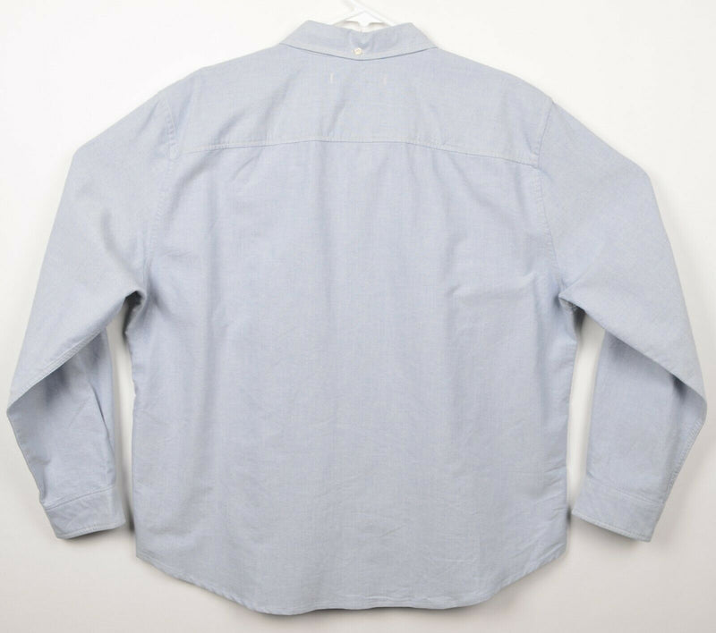 Outerknown Men's Sz XL Light Blue Embroidered Logo Button-Down Shirt