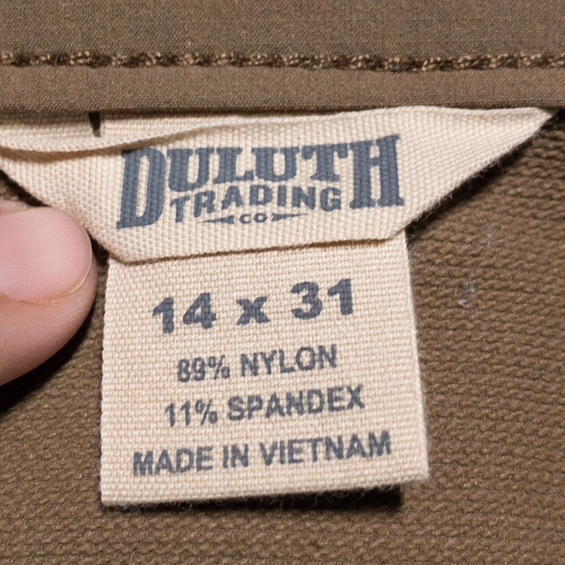 Duluth Trading Pants Women's 14x31 Flexpedition Bootcut Pants Khaki Brown Work