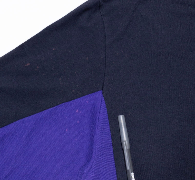 FedEx Stan Herman Shirt Men's XL FedEx Ground Polo Purple Short Sleeve