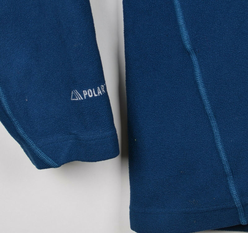 Mountain Hardwear Men's Large Polartec 1/4 Zip Fleece Blue Sweater Jacket