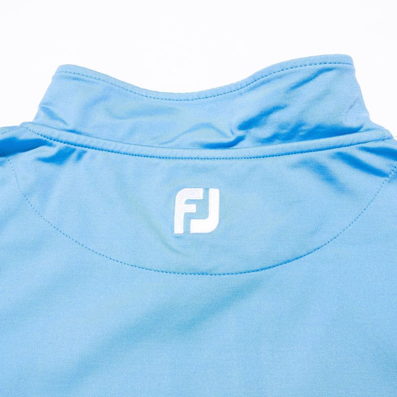 FootJoy 1/4 Zip Pullover Men's XL Golf Light Blue Nylon Wicking Activewear