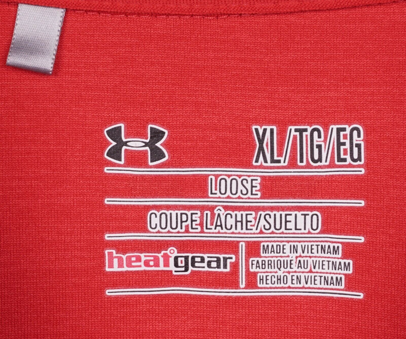 Under Armour Men's XL Loose Ryder Cup 2016 Red Team USA HeatGear Golf Polo Shirt