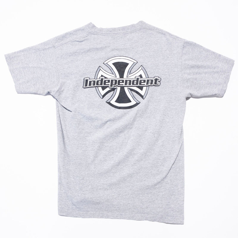 Vintage Independent Truck T-Shirt Men's Medium Skateboard 90s Y2K Logo Gray