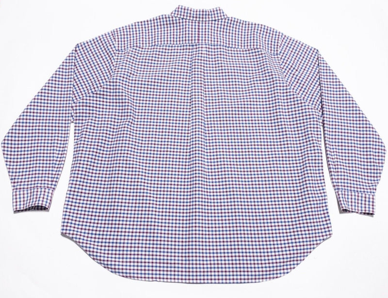 Polo Ralph Lauren 2XB Big Shirt Men's Button-Down Red Blue Check Long Sleeve 2XL