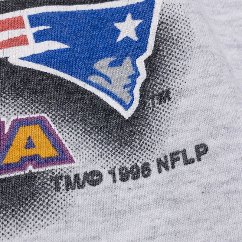 Vintage Super Bowl XXXI T-Shirt Fits Men's L/XL Packers Patriots Logo Athletic