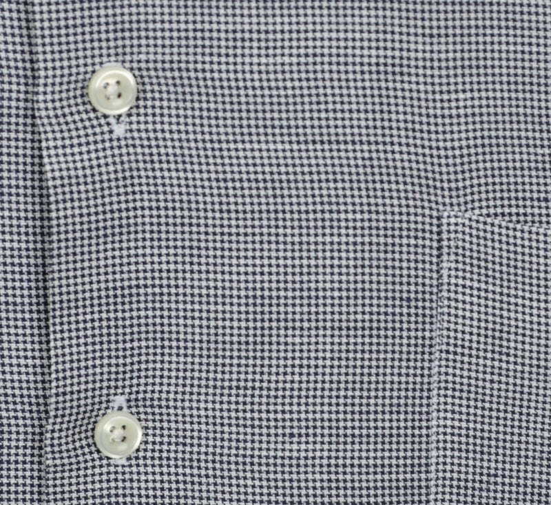 Polo Ralph Lauren Men's Sz XLT Tall Linen Blend Houndstooth Plaid Shirt