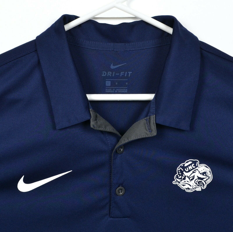 UNC Chapel Hill Men's Large Rams Logo North Carolina Nike Dri-Fit Polo Shirt