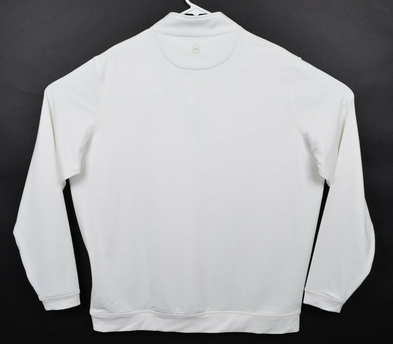 Peter Millar Men's XL Univ Richmond Large Crown Sport White 1/4 Zip Golf Jacket