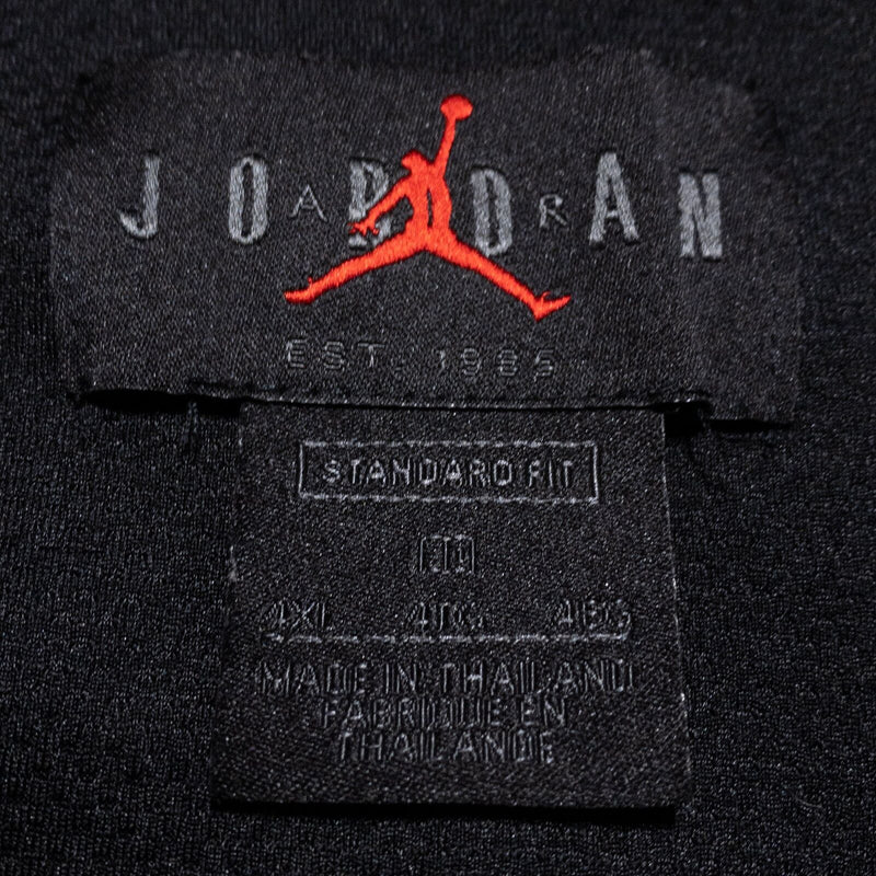 Nike Air Jordan Sweatshirt Men's 4XL Full Zip Hooded Jumpman Fleece Black CV2328