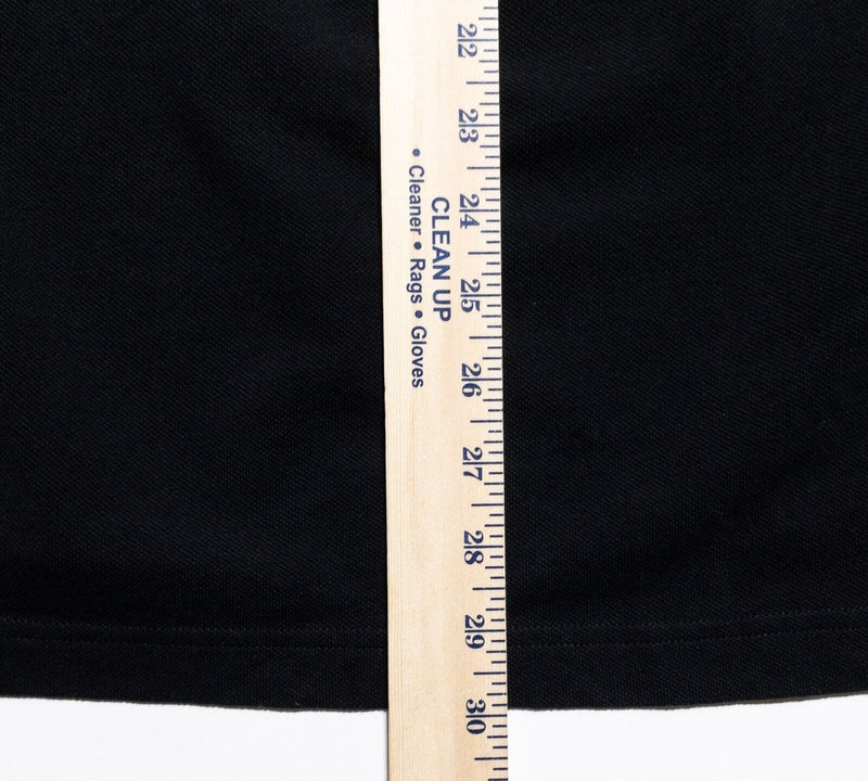Belstaff Polo Shirt Men's 2XL Solid Black Short Sleeve Pocket Logo Classic