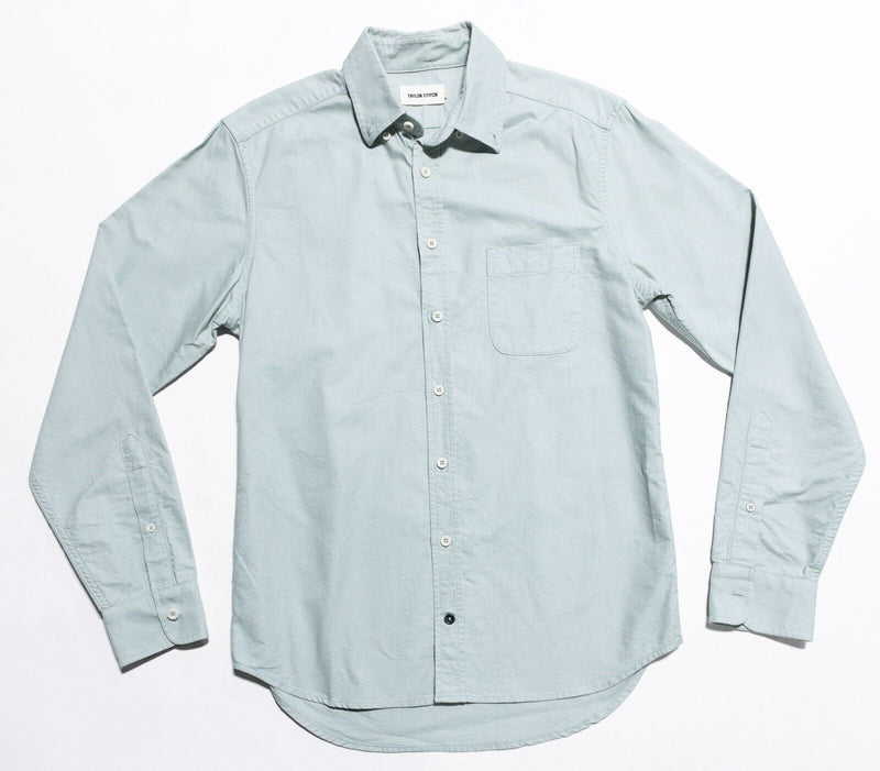 Taylor Stitch Shirt Men's 38 (Small) Button-Down Light Green Long Sleeve Oxford
