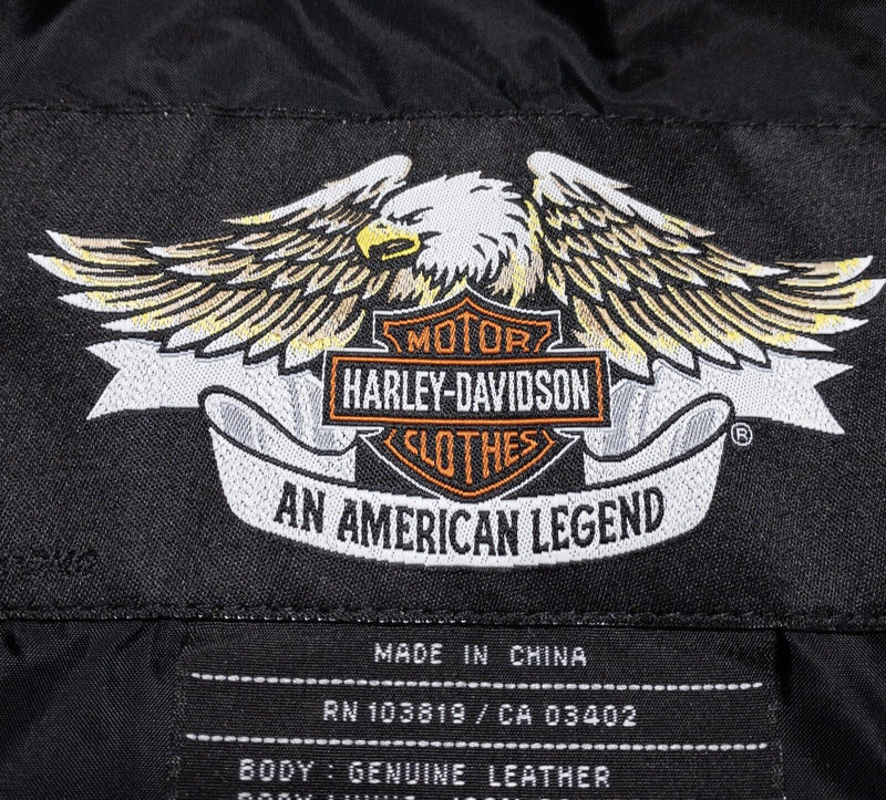 Harley-Davidson Jacket Liner Men's XL Black Full Zip Biker LINER ONLY