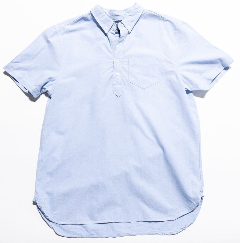 Chubbies The Nutter Popover Shirt Men's Large Light Blue Collared Preppy