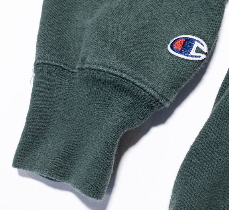 Champion Reverse Weave Sweatshirt Men 2XL Vintage 90s Solid Green Crewneck Blank