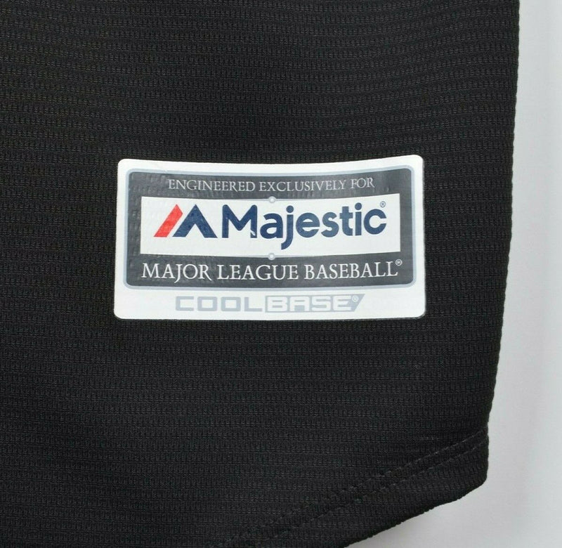 Chicago White Sox Men's Sz Medium Majestic CoolBase Black Sewn Baseball Jersey