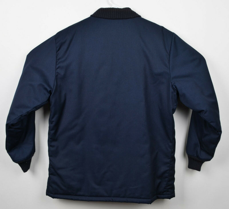 Vtg 80s OshKosh B'Gosh Men's Sz 42 (Large) Blue Thermal Quilt Lining Work Jacket