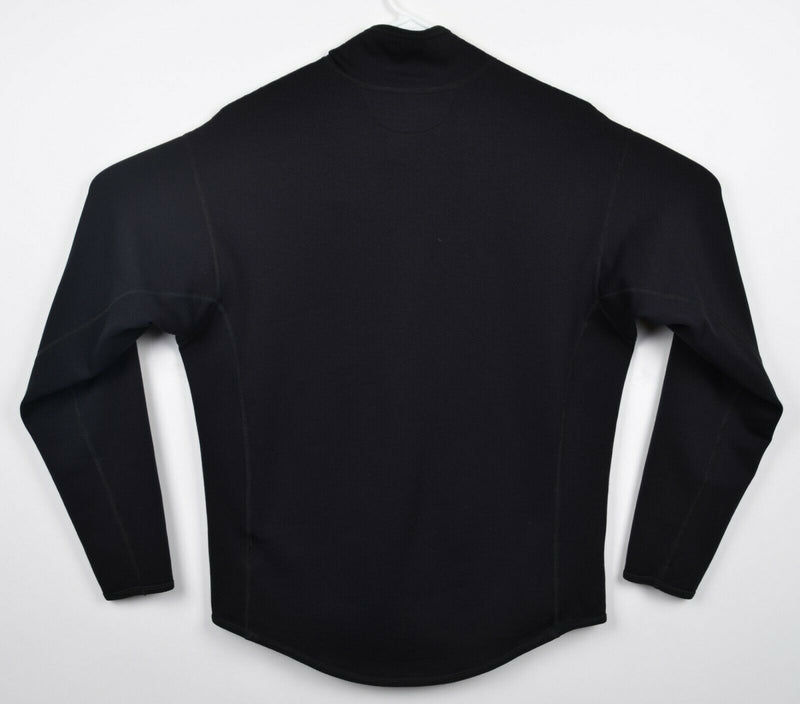 Marmot Men's Medium? Polartec Half-Zip Solid Black Long Sleeve Base Layer Top