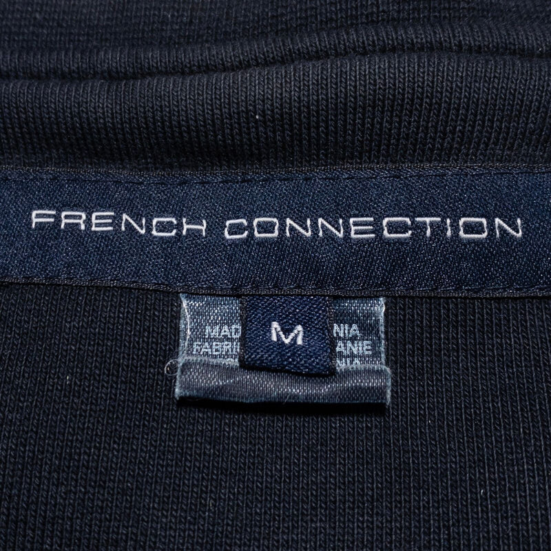 FCUK French Connection Sweatshirt Adult Medium Full Zip Black