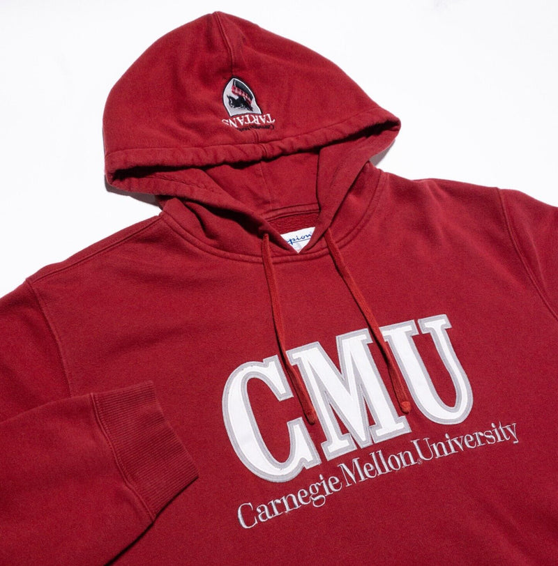 Carnegie Mellon University CMU Hoodie Men's 2XL Champion Tartans Sweatshirt Red