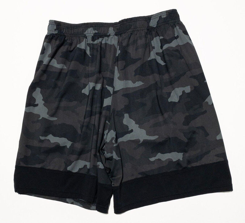 Under Armour Camo Shorts Large Loose Men's Athletic Performance Green Gray