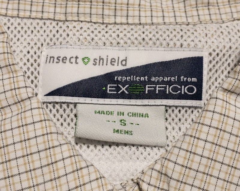 ExOfficio Insect Shield Shirt Men's Small Long Sleeve Snap-Front Vented Travel