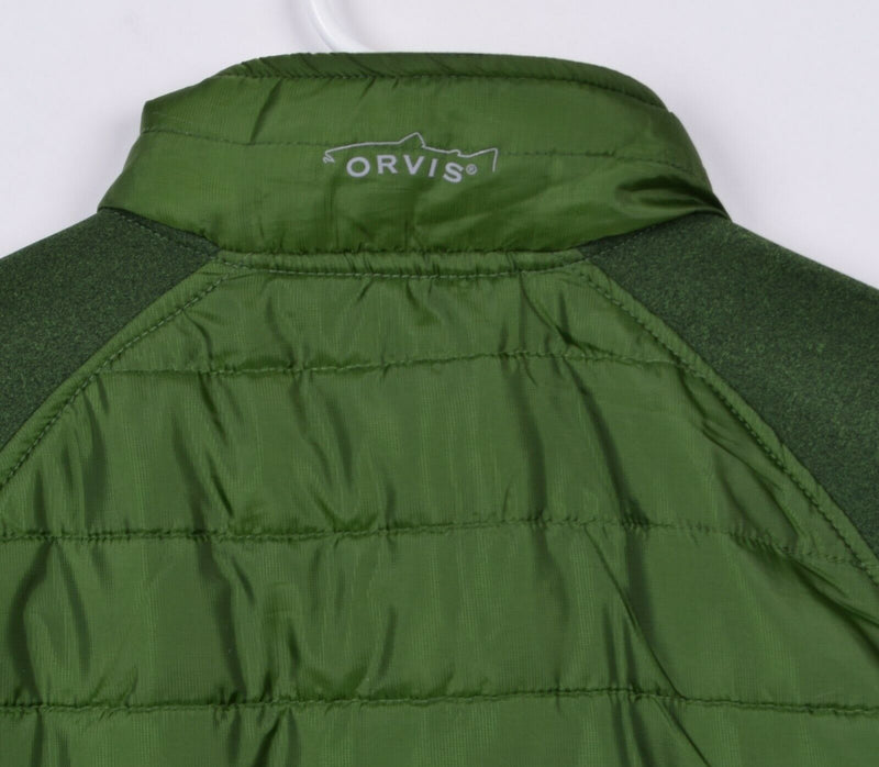 Orvis Men's Medium Green Puffer Trailhead Hybrid Full Zip Jacket