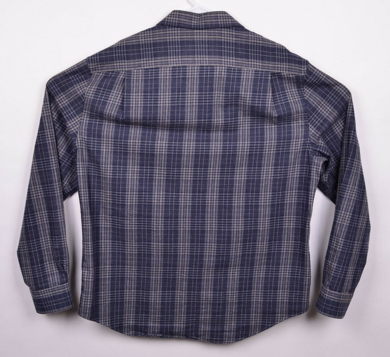 Jos. A. Bank Reserve Men's Sz XL Cotton Cashmere Blend Long Sleeve Plaid Shirt