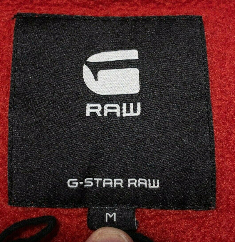 G-Star Raw Sweatshirt Men's Medium Ashor Crew Neck GSRD Red Pullover