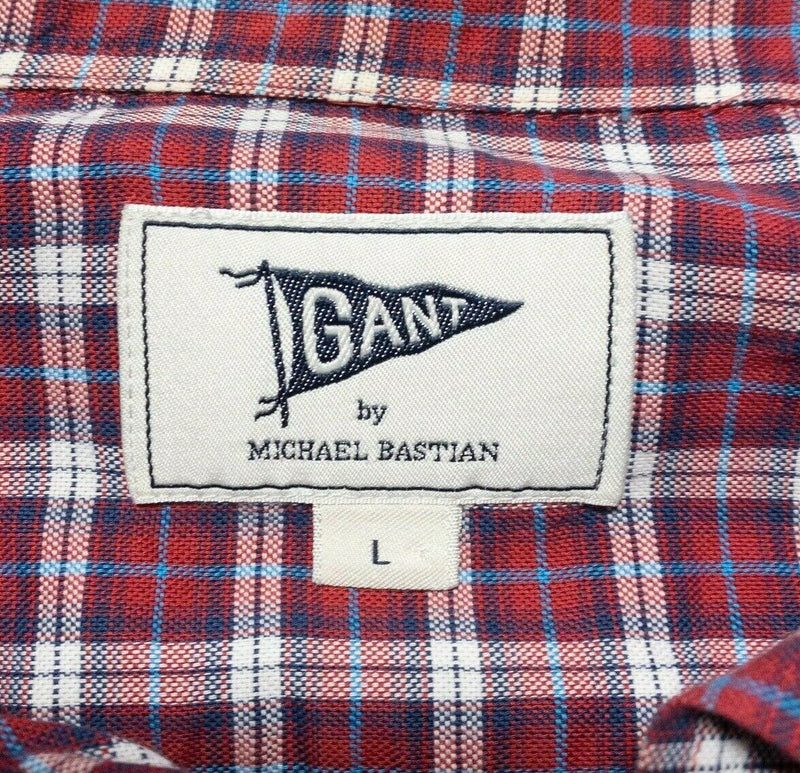 GANT by Michael Bastian Red Plaid Long Sleeve Button-Down Shirt Men's Large