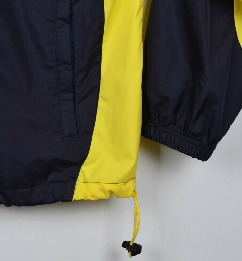 Chicago Marathon Men's Large New Balance Navy Blue Yellow Windbreaker Jacket