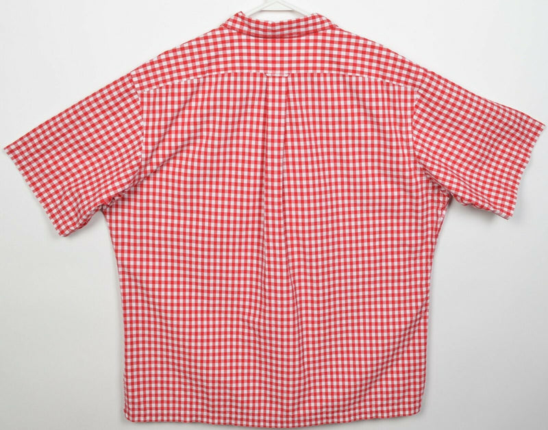 Polo Ralph Lauren Men's XL Red White Gingham Check Button-Front Caldwell Shirt