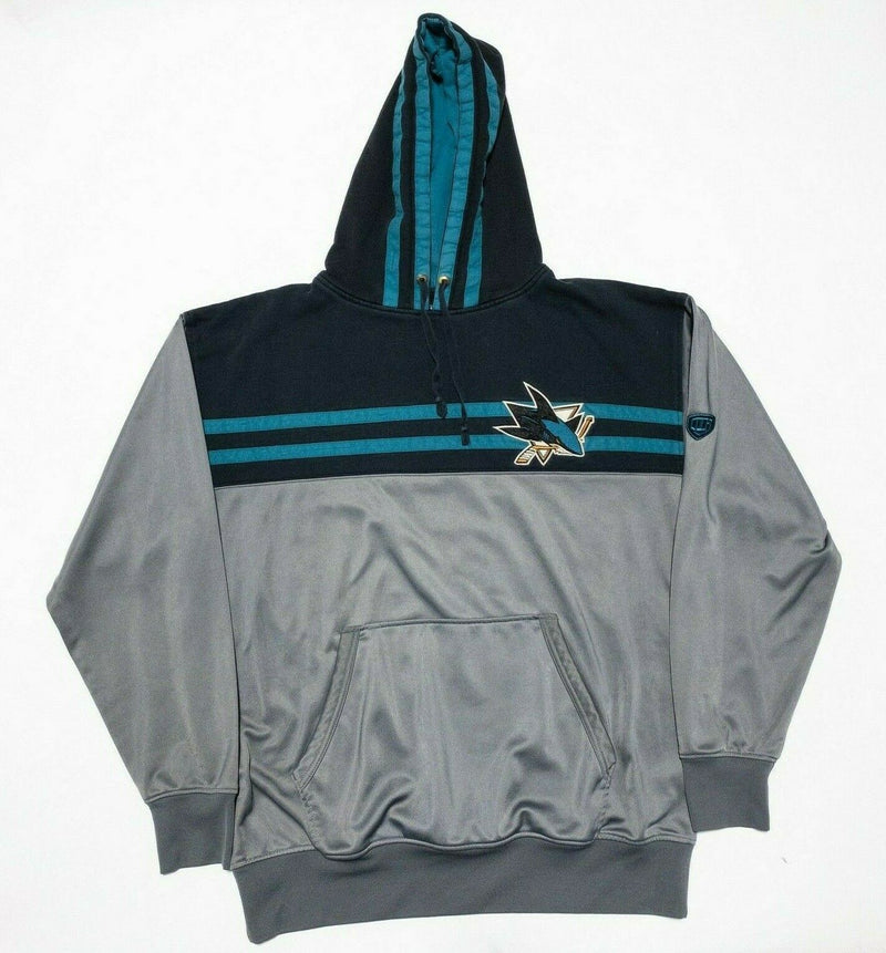 San Jose Sharks Hoodie Men XL Old Time Hockey Gray Pullover Causeway Collection