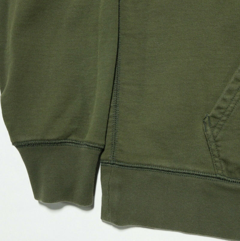 EVERLANE Uniform Adult Large French Terry Olive Green Pullover Hoodie Sweatshirt