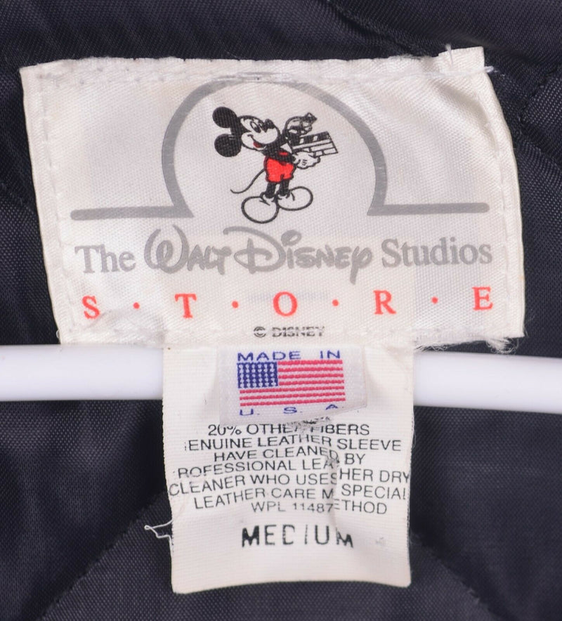 Vtg Touchstone Pictures Men's Sz M Walt Disney Store Wool Leather Varsity Jacket