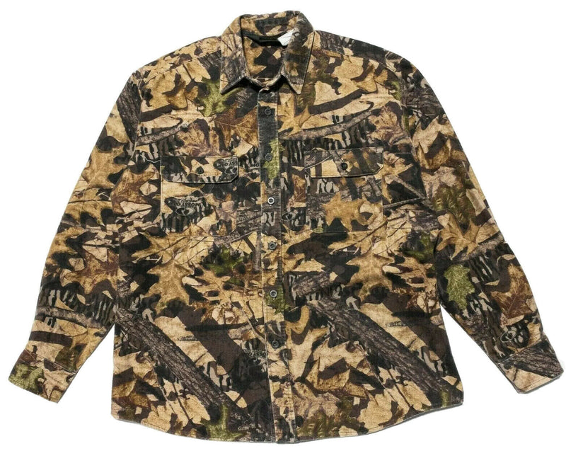 Liberty Mossy Oak Forest Floor Camouflage Chamois Flannel Shirt Men's Large